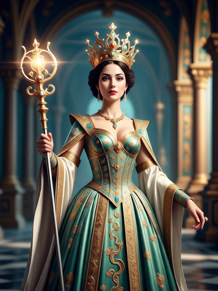 Smartphone showcasing the AI Queen Filter interface