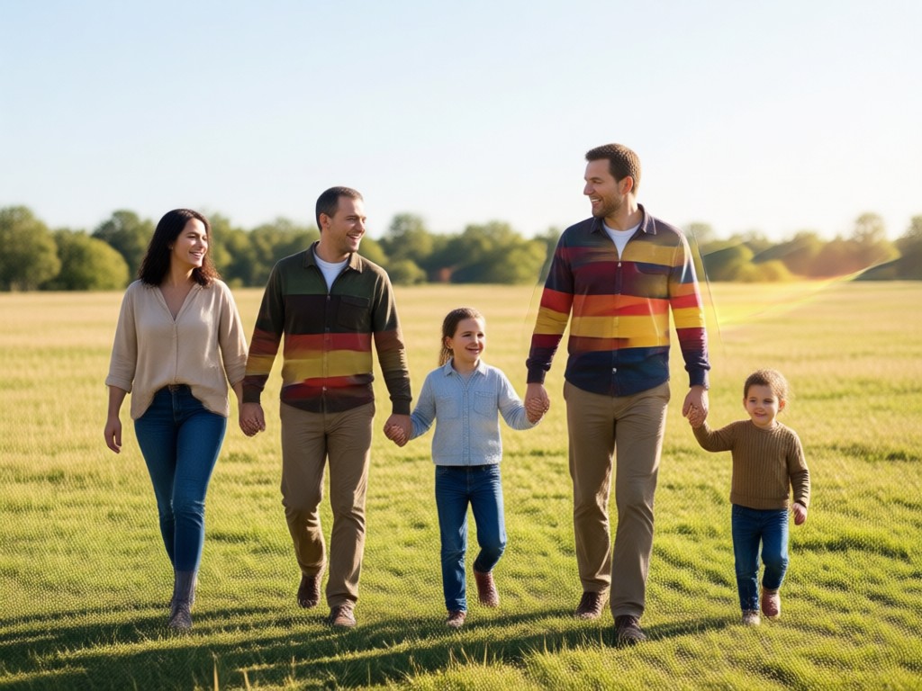 AI blending two family photos seamlessly
