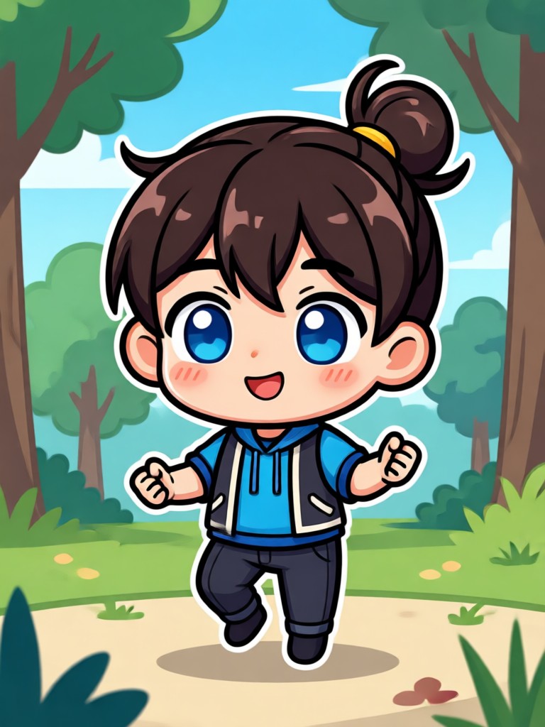 Festival themed chibi dance video