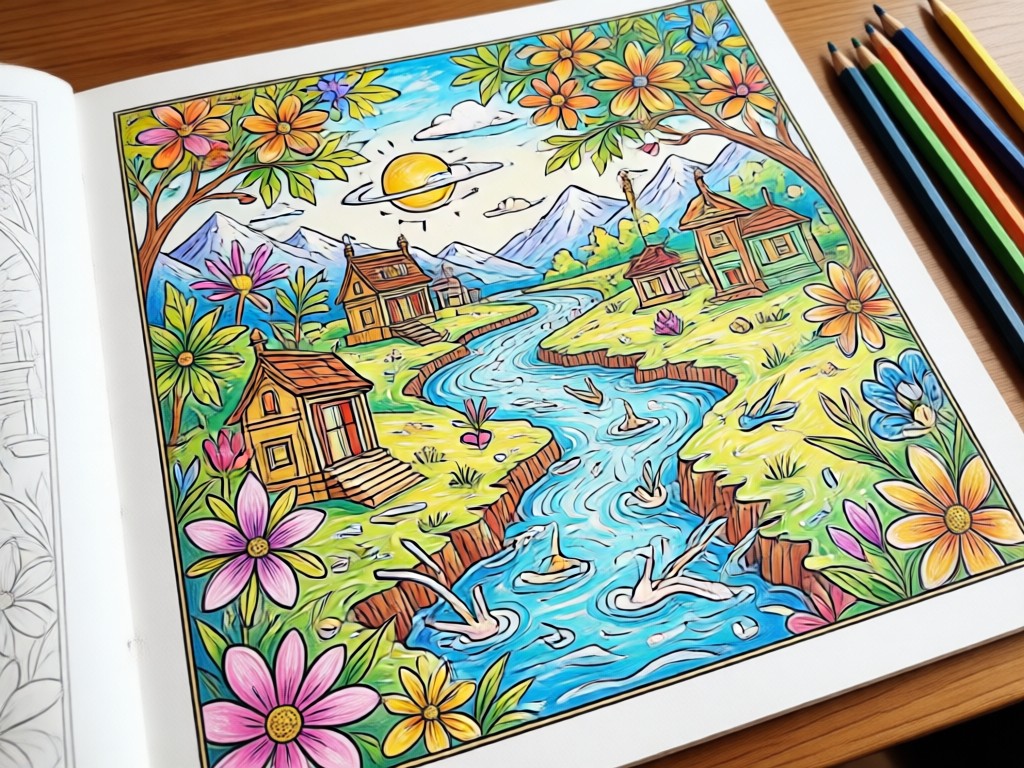AI vs traditional coloring book comparison