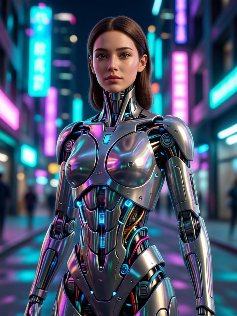 Fantasy elf AI model with ethereal features