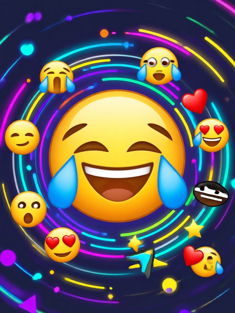 Cyberpunk themed emoji avatar