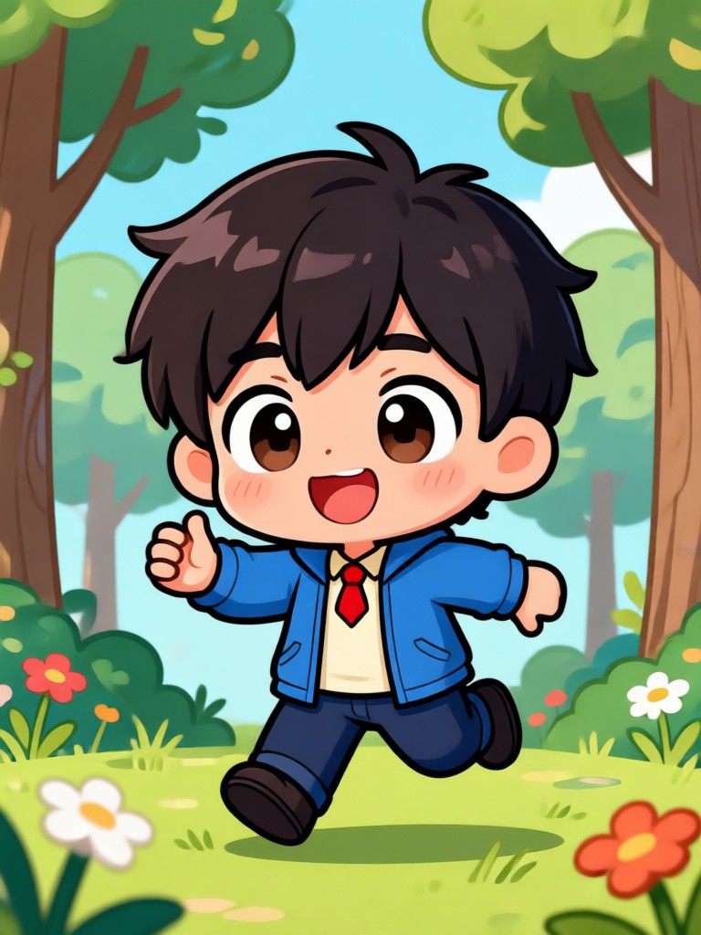 Kawaii chibi couple animation video