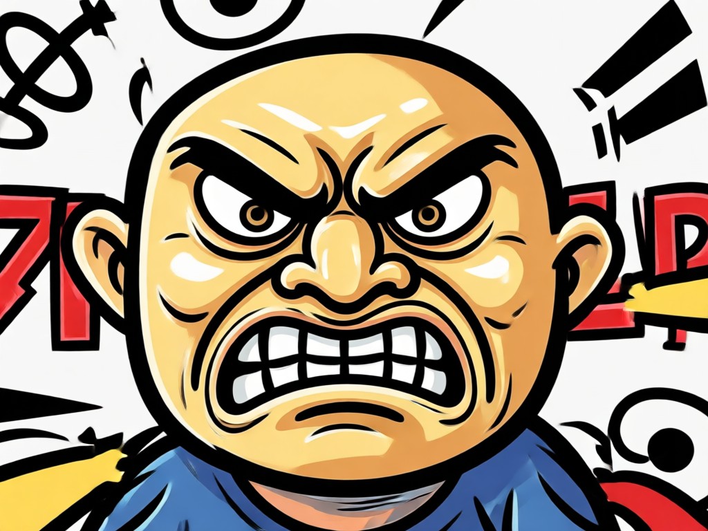 Cartoon angry face filter styles