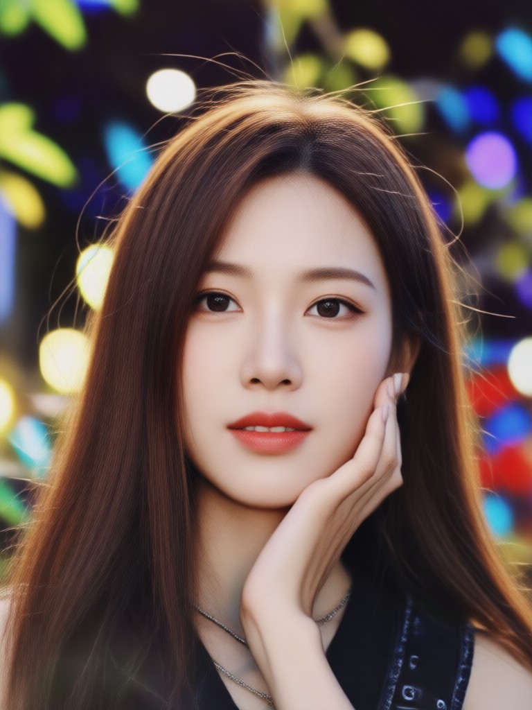 Bold party vibe portrait