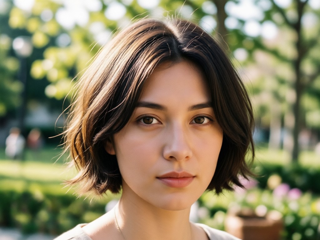 Varios estilos para filtros de cabello corto