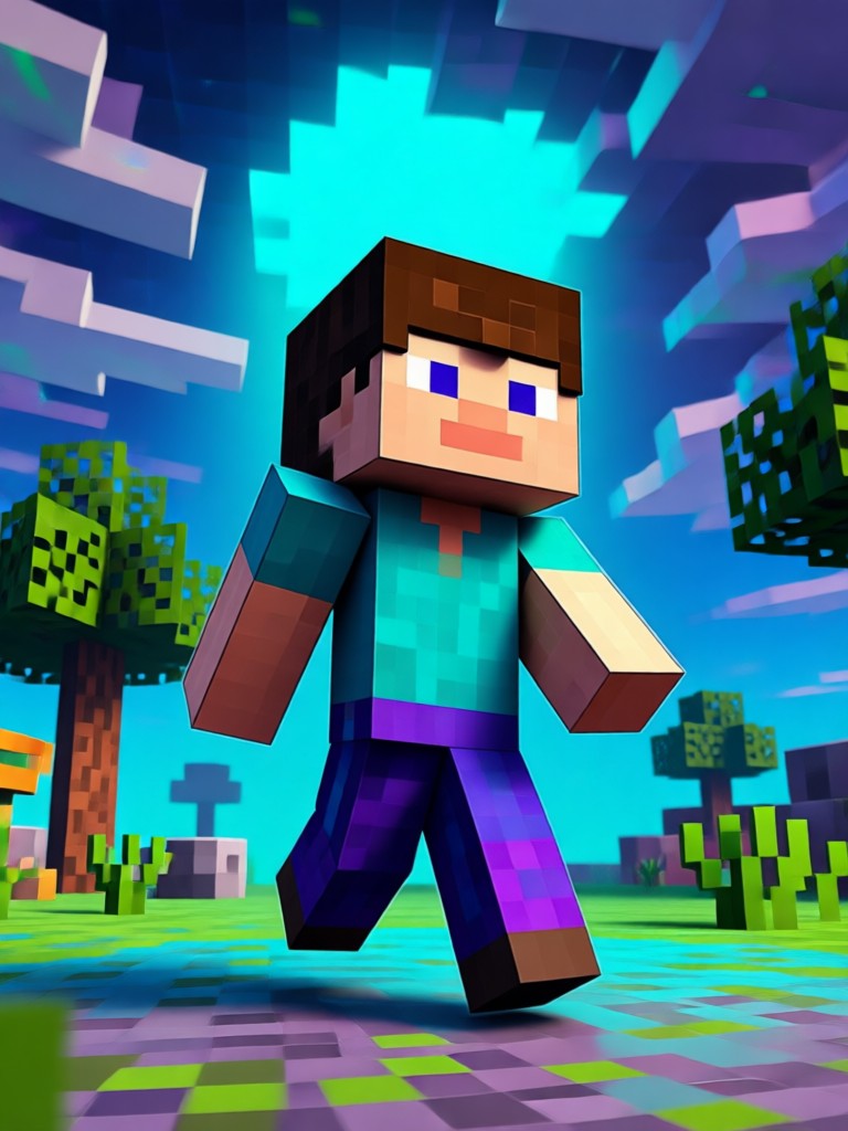 Minecraft-Abenteueranimation, generiert von KI