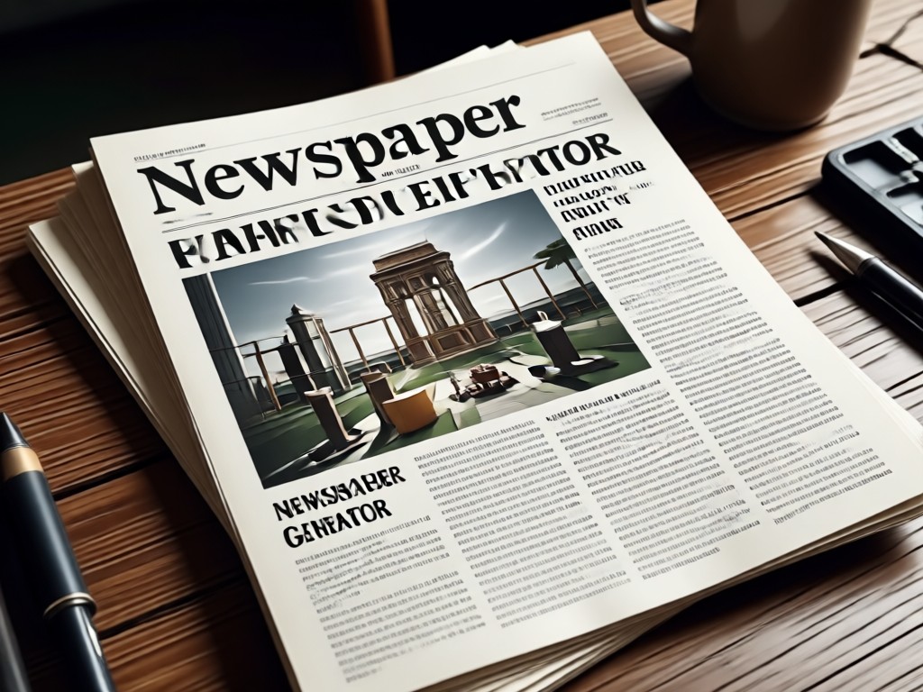 Custom newspaper headline generator interface