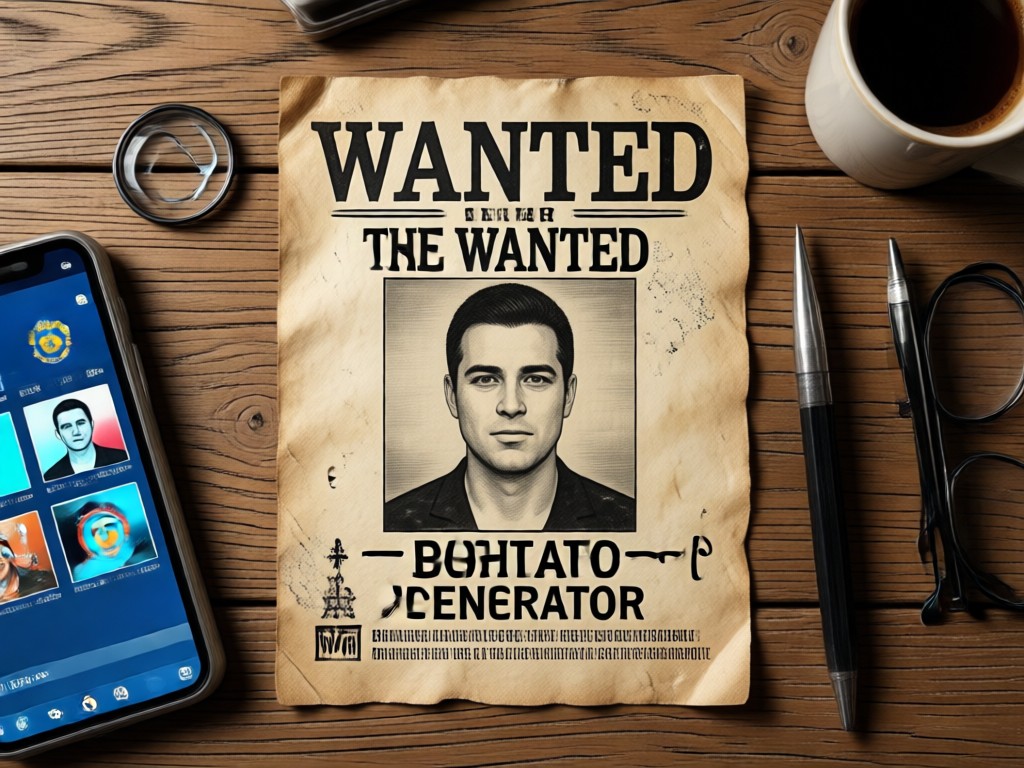 AI transformed photo into a police mugshot
