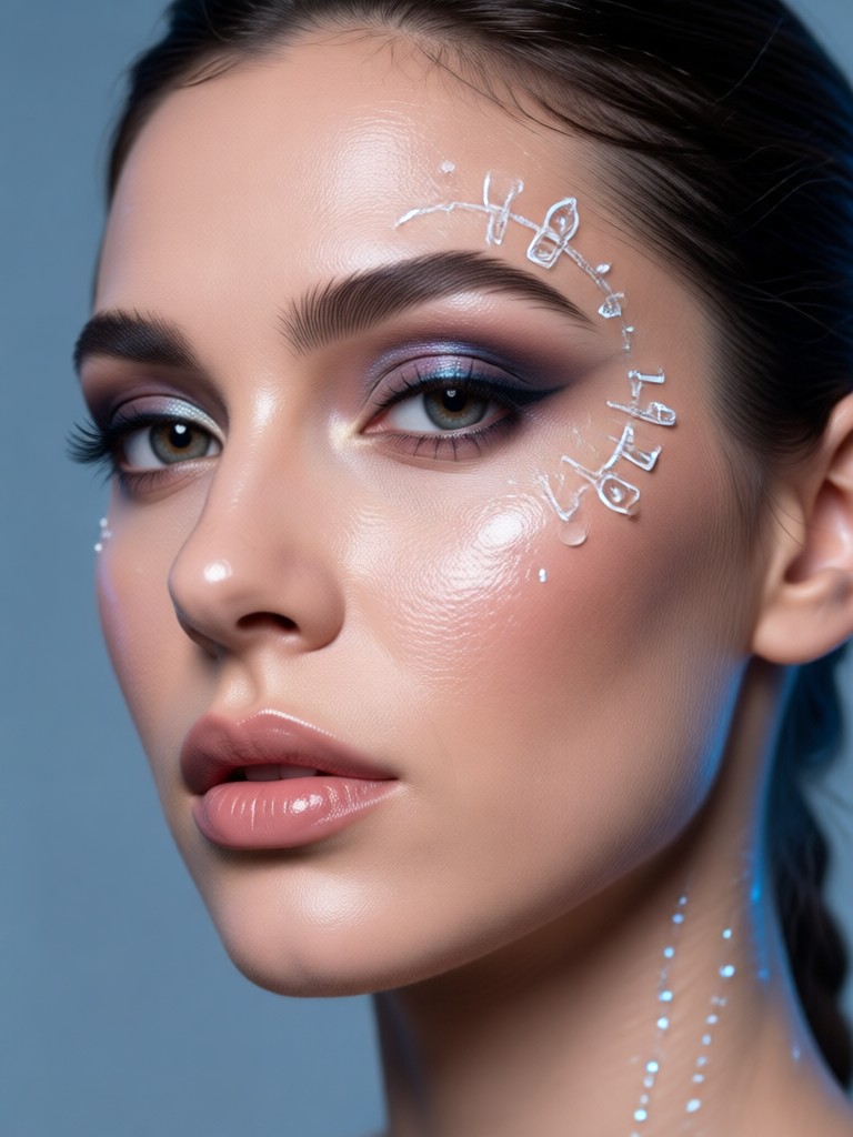 Cinematic portrait of a beautiful AI generated woman