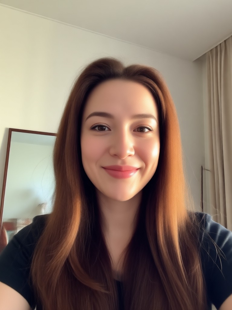 Warmer Filter auf ein Gruppen-Selfie-Video angewendet