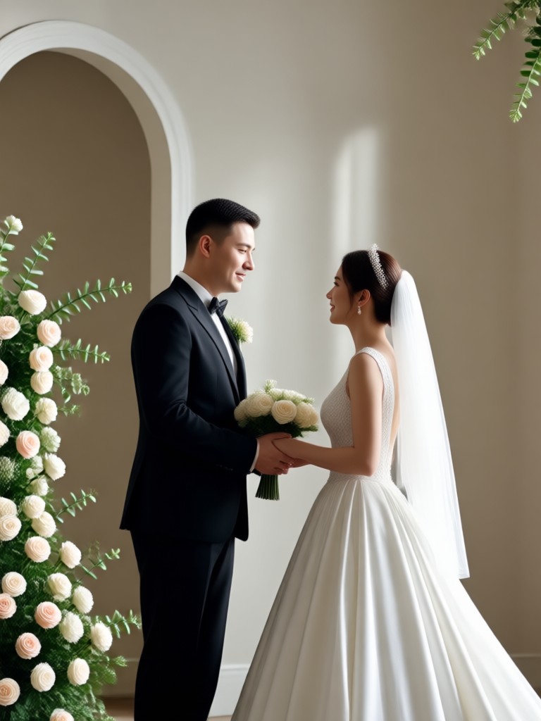 Vídeo de cerimônia de casamento cultural por IA