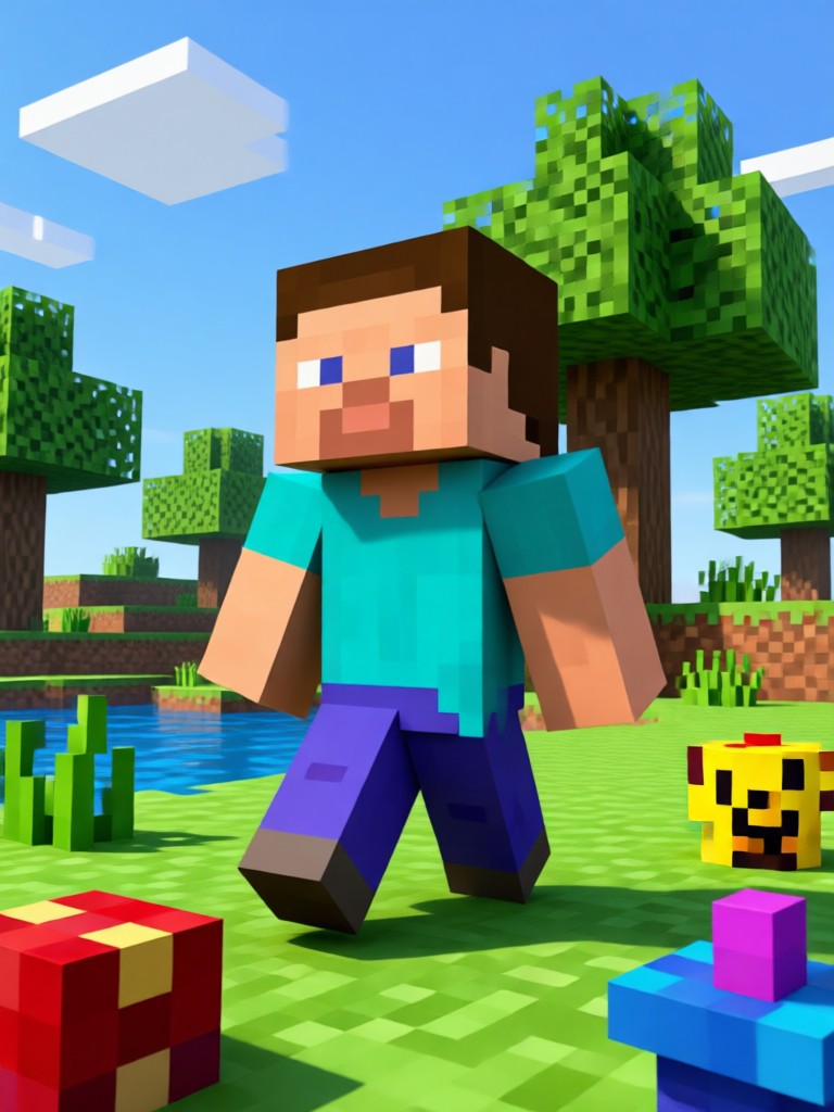 AI Minecraft pixel art of a creeper face