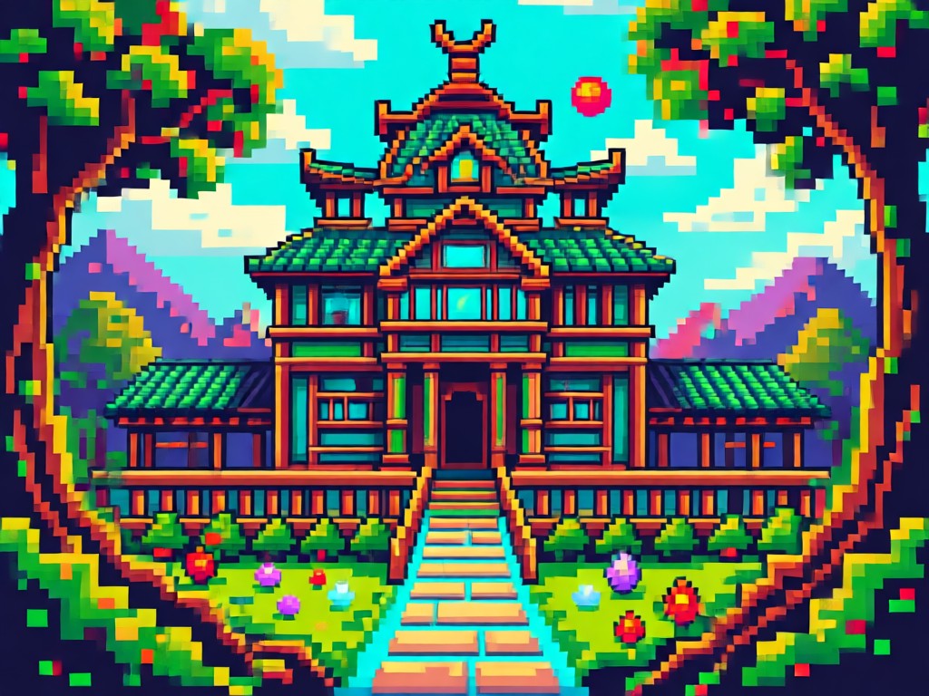 Estilos autênticos de pixel art 8-bit e 16-bit
