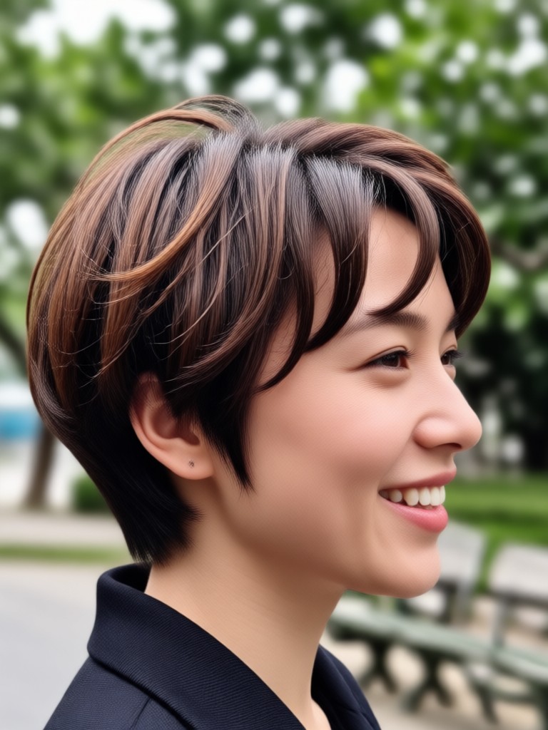 Transformación con filtro de pelo corto a un elegante bob rubio