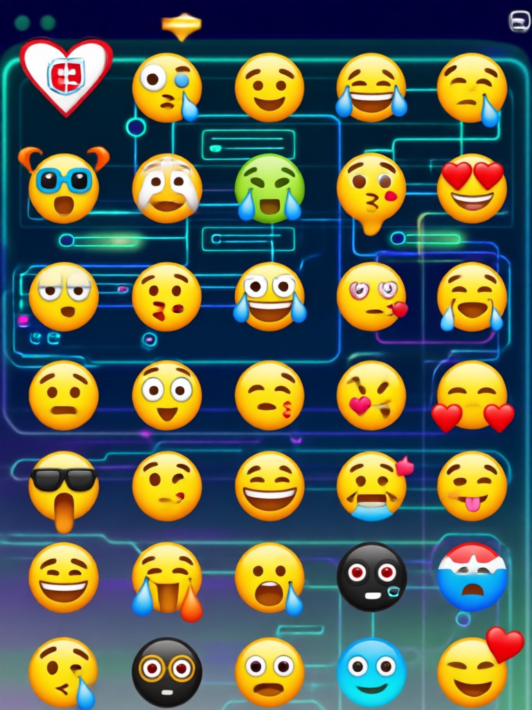 Emoji dengan gaya kostum superhero
