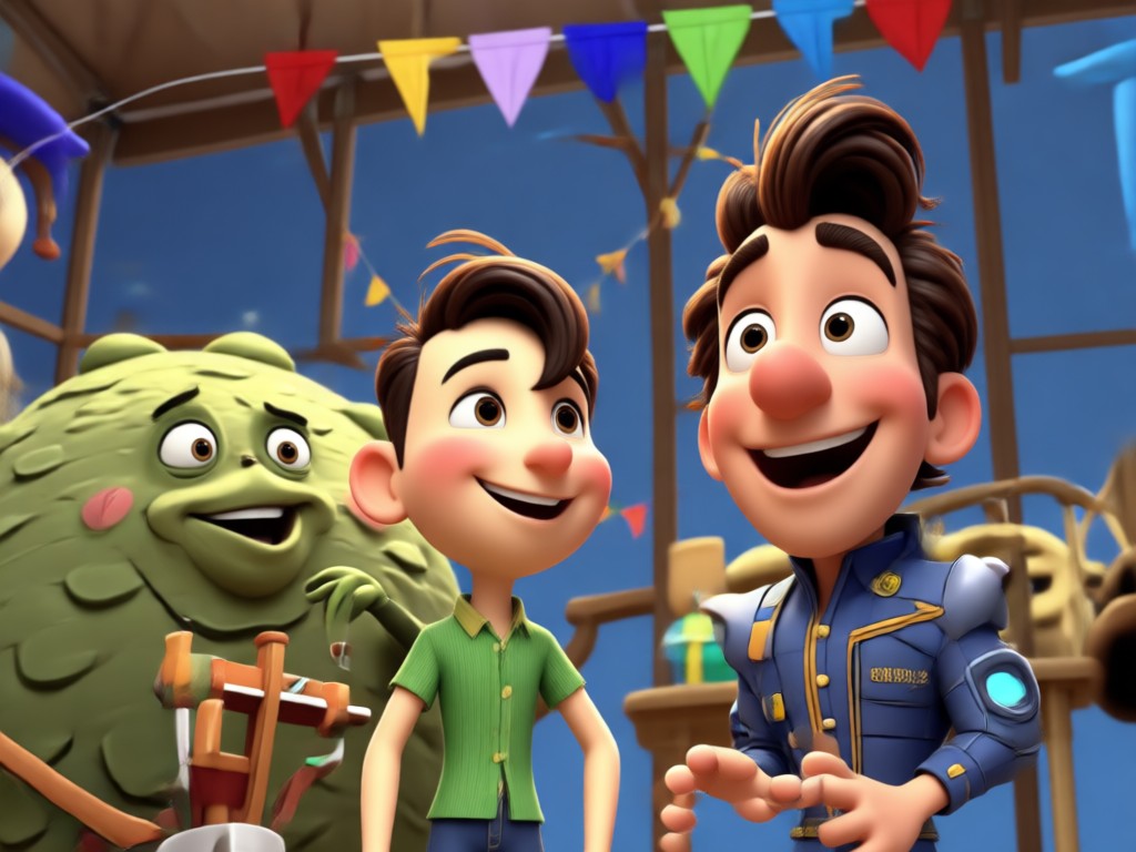 Resultado de personagem Disney Pixar com IA em alta definição