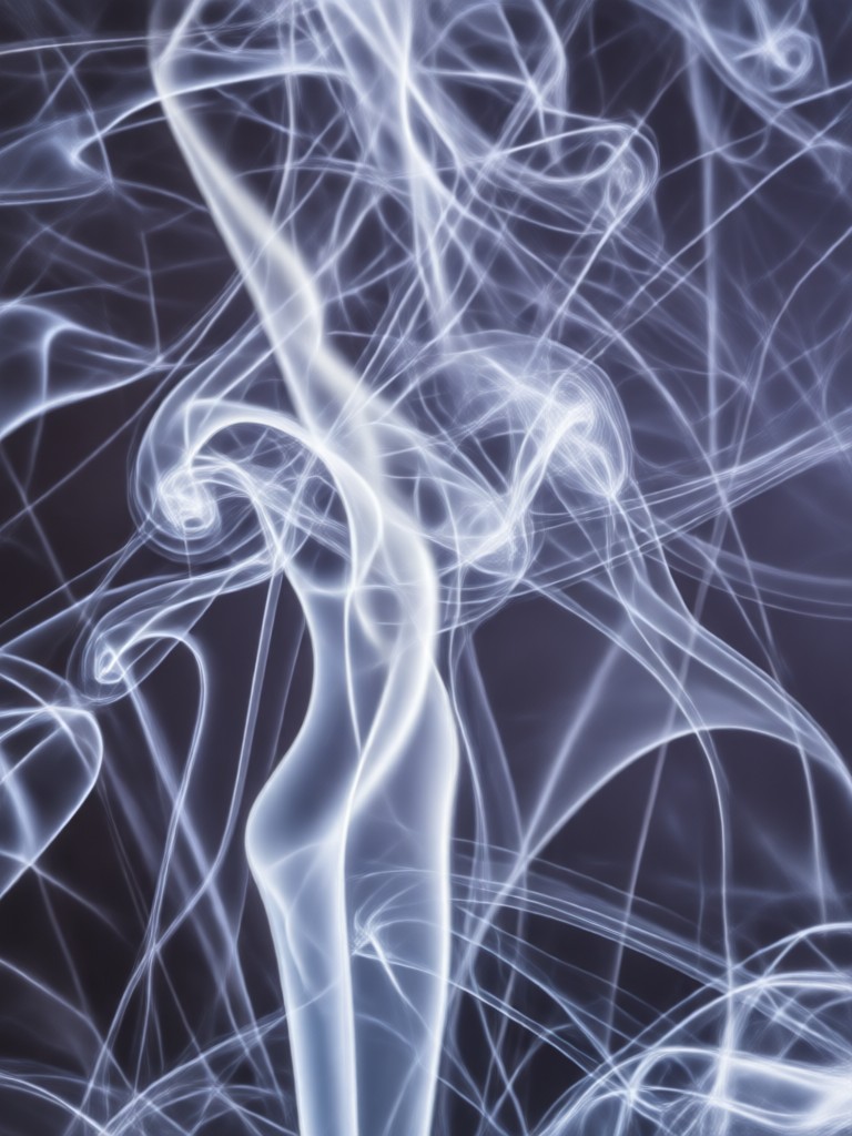 Photo with colorful neon smoke background