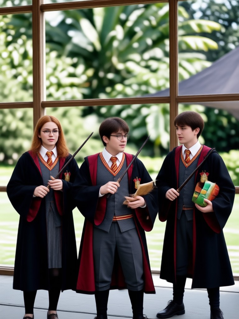 Retrato IA de bruja de Hufflepuff