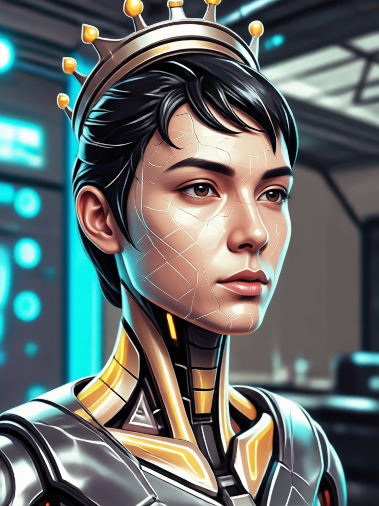 Group photo with individual AI face enhancements