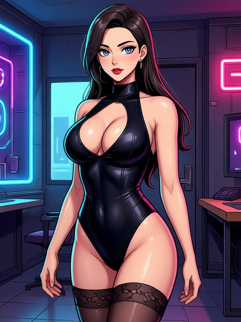 high contrast adult art visual