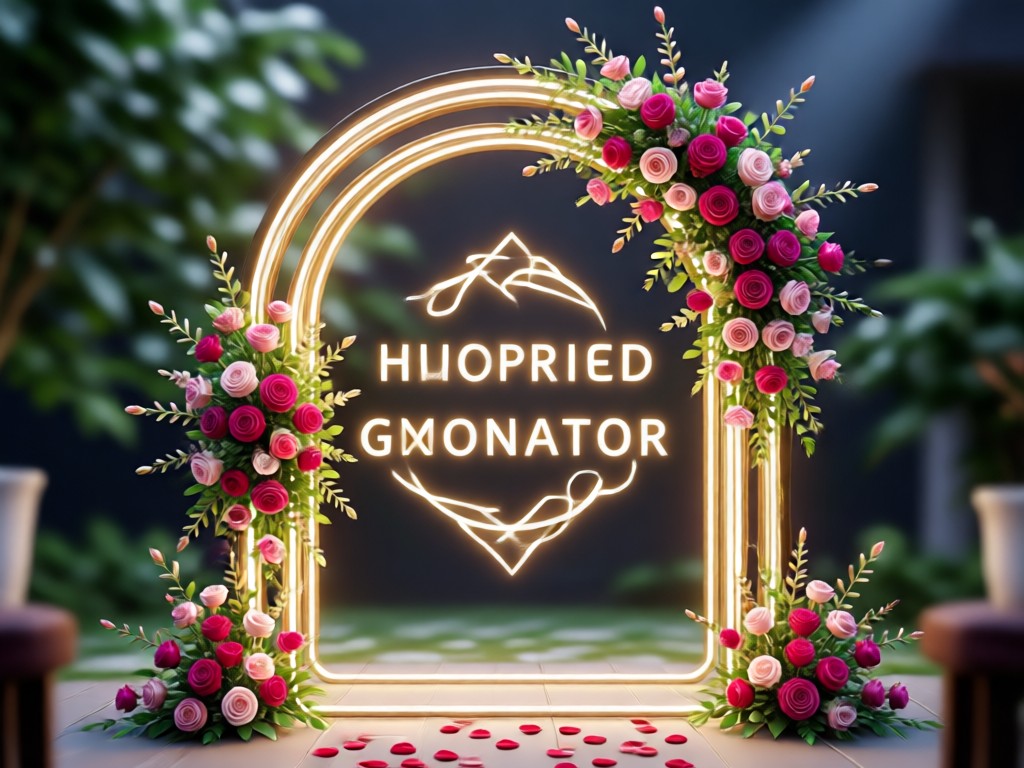 AI transforming an empty wedding venue