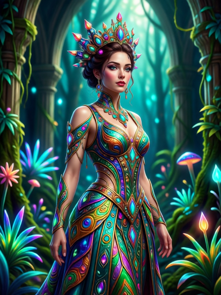 Underwater Princess with aquatic theme AI filter