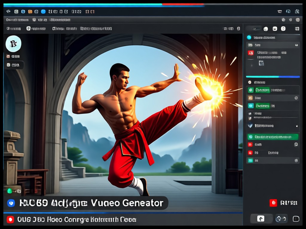 Showcase of different kungfu and martial arts AI video styles