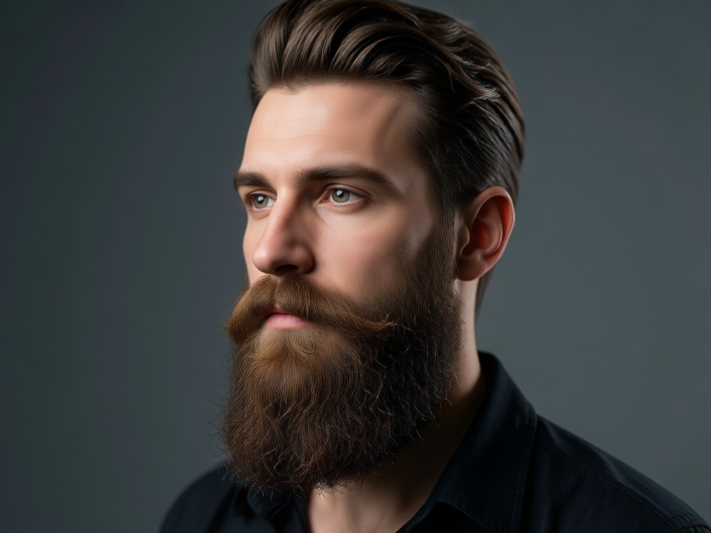 Gallery of different beard styles on same face
