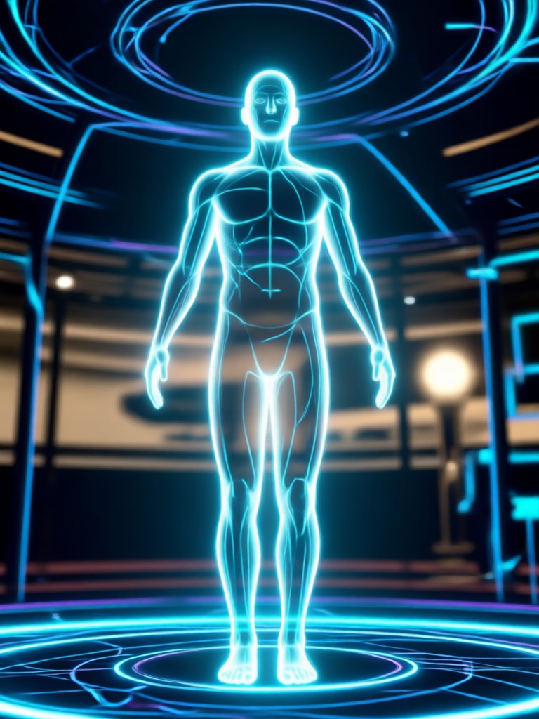 Soul effect on a cartoon or anime character