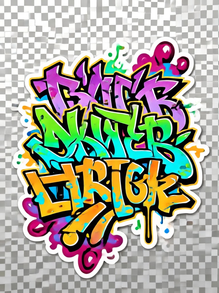 Grunge Punk Sticker Design