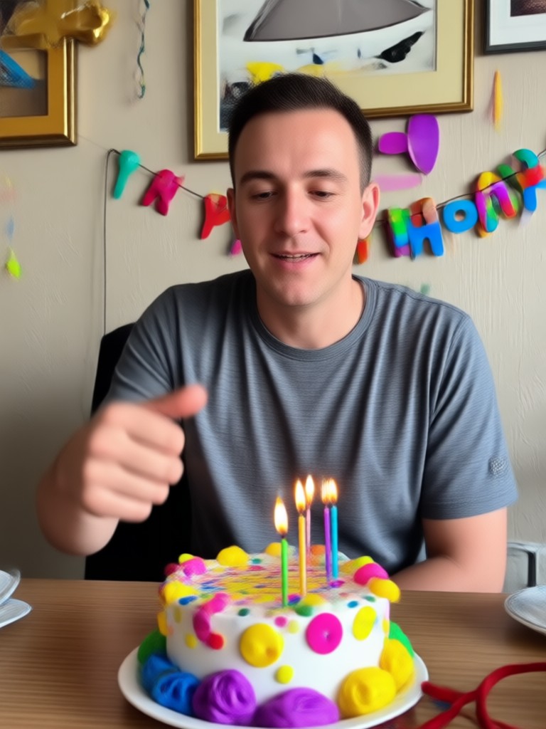 Nostalgic black and white to color birthday video