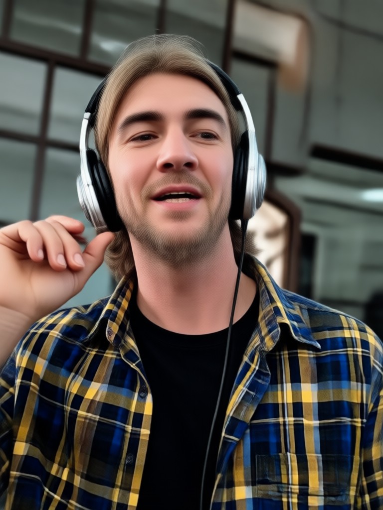 App preview showing music video face swap