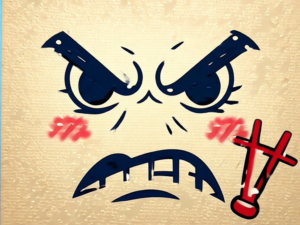 Lustige Cartoon-Angry-Face-Filter-Beispiele
