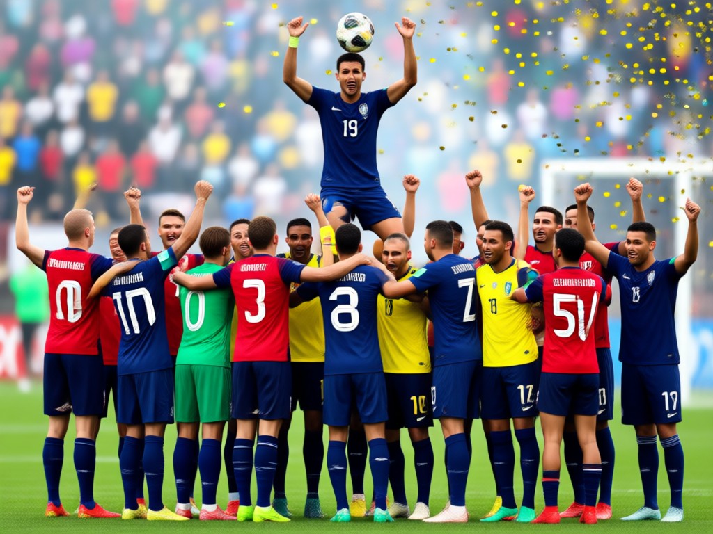 AI social media football celebration image examples