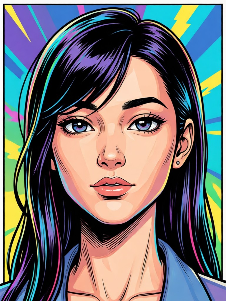 Cyberpunk 3D cartoon from photo