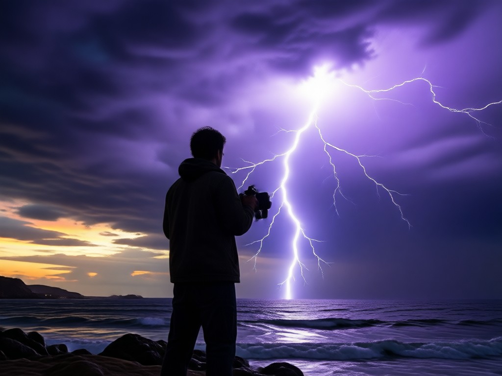 AI text to video thunderstorm creation process