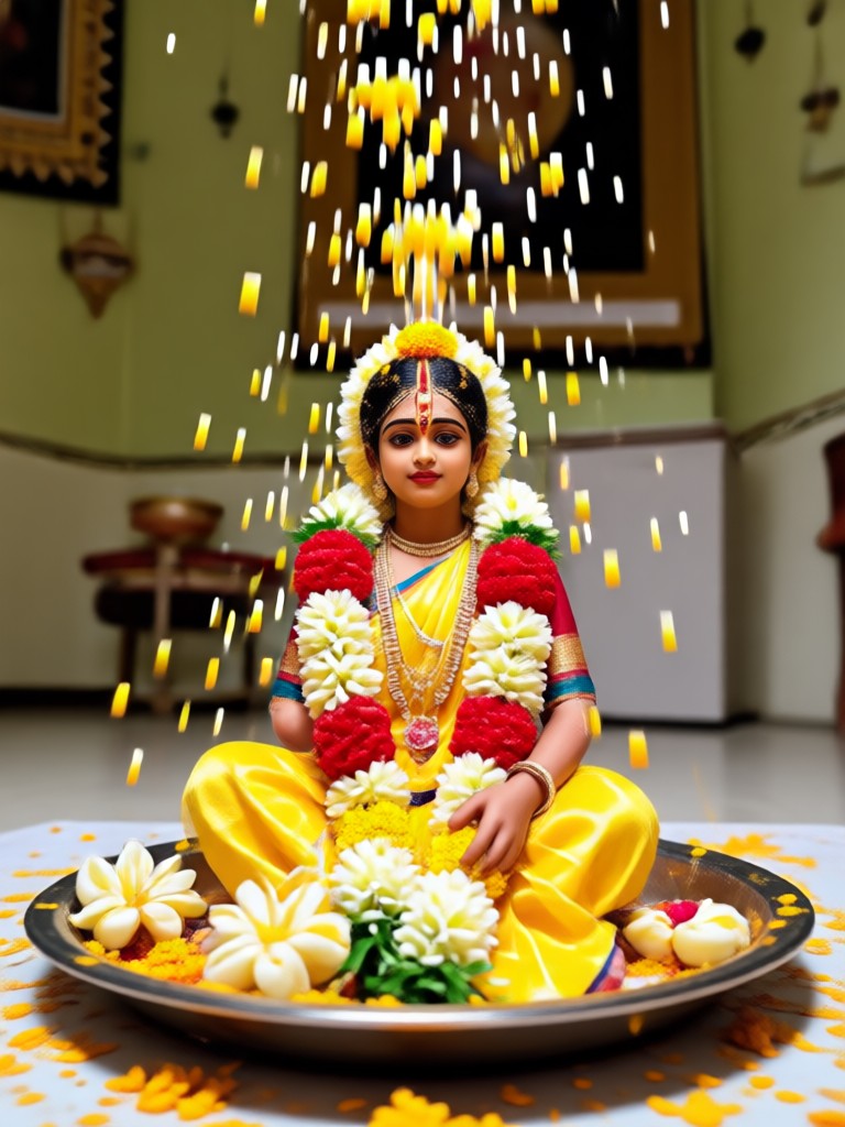 Simple and elegant Varalakshmi Vratham portrait edit