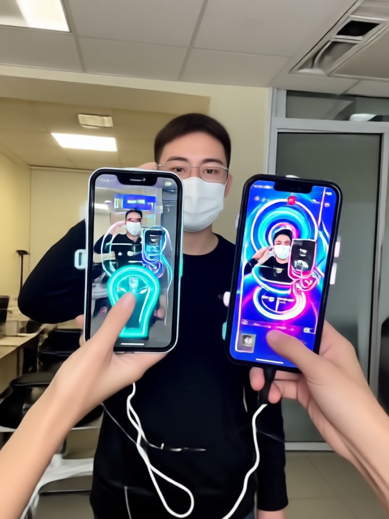 Multi person face swap group video