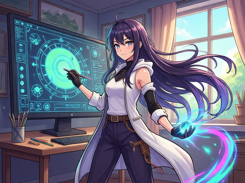 Pustaka Template Gaya Seni Anime