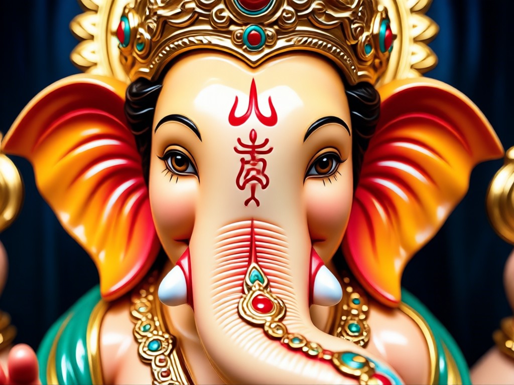 Comparison showing AI Ganpati creation versus traditional methods