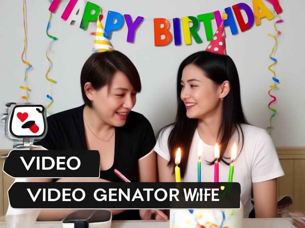 AI transforming photos into an animated birthday video