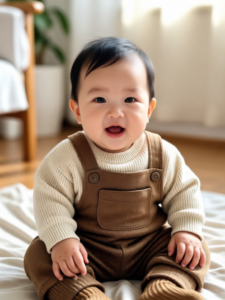 Realistic baby prediction from two adult photos