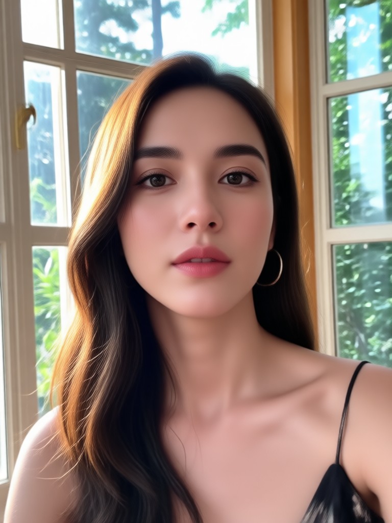 Snapchat filter with dog ears removed from portrait