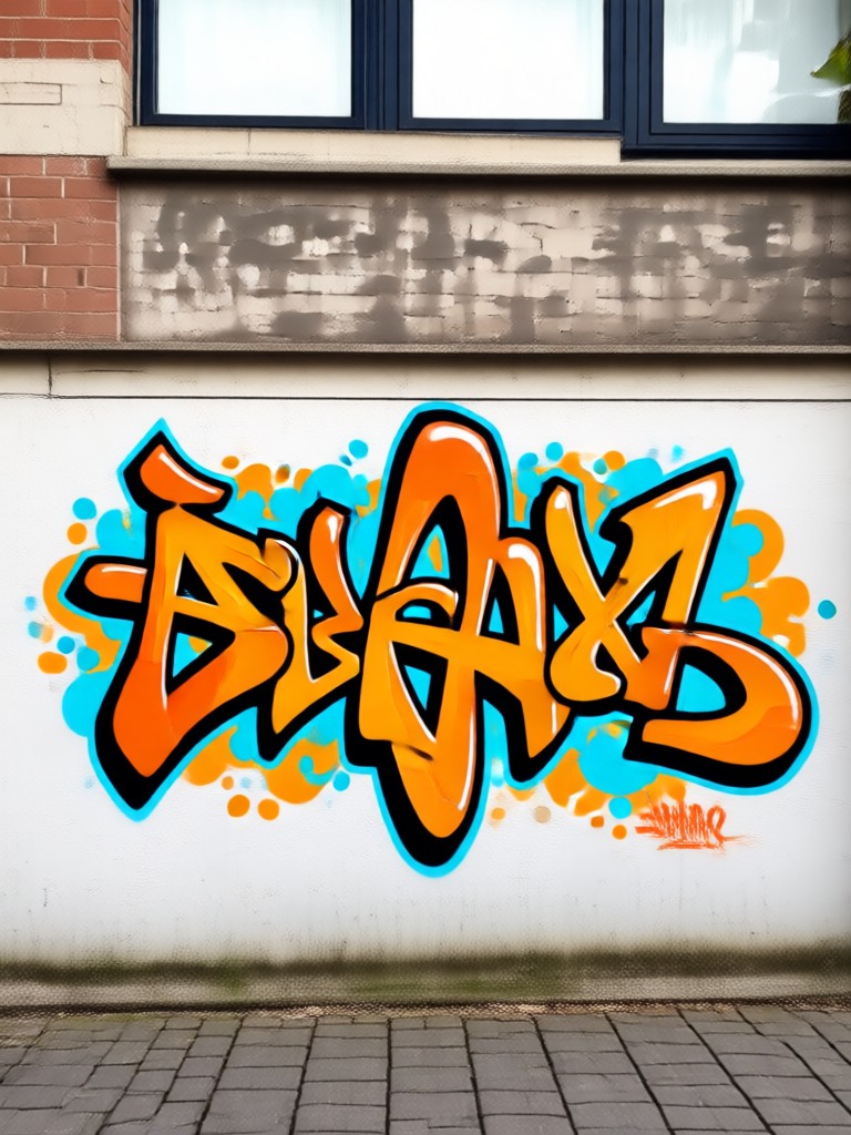 Cyberpunk Themed Graffiti Sticker