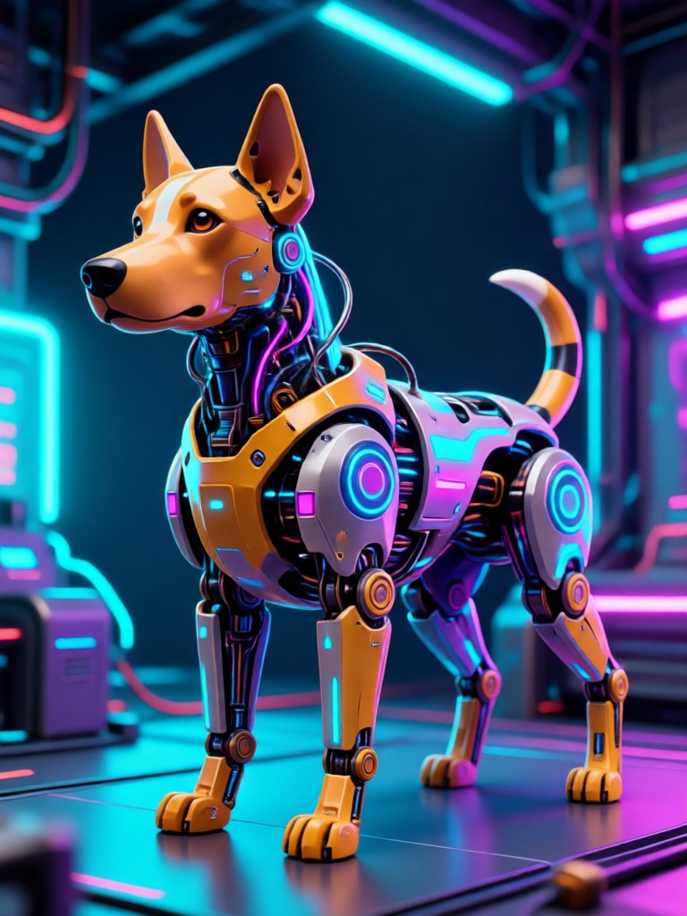 Mobile app showcasing AI dog generator