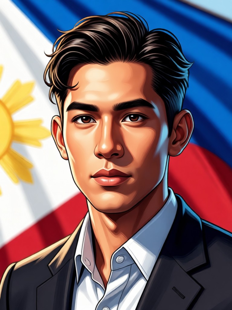 Mobile phone showing the HeyO app creating a hero portrait