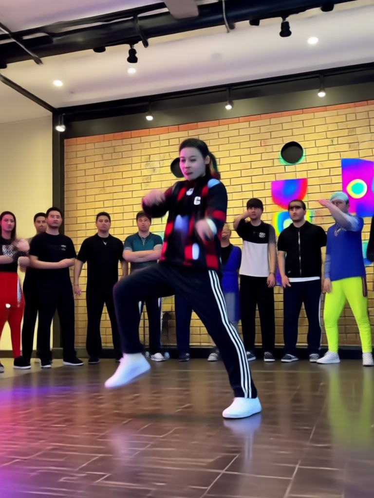 Vídeo grupal de baile Dougie con amigos