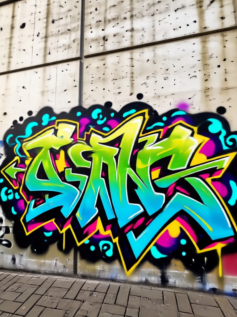 Mobile graffiti sticker maker interface