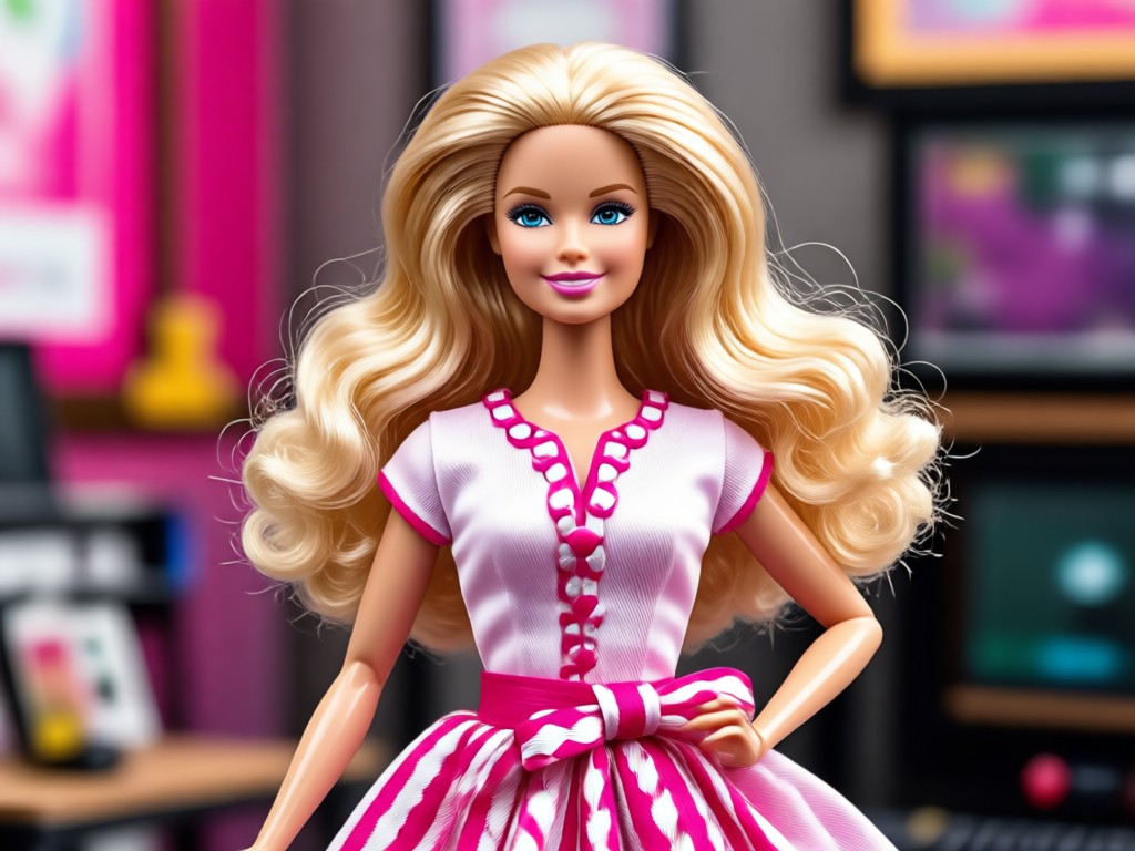 AI Barbie Doll sebelum dan sesudah transformasi